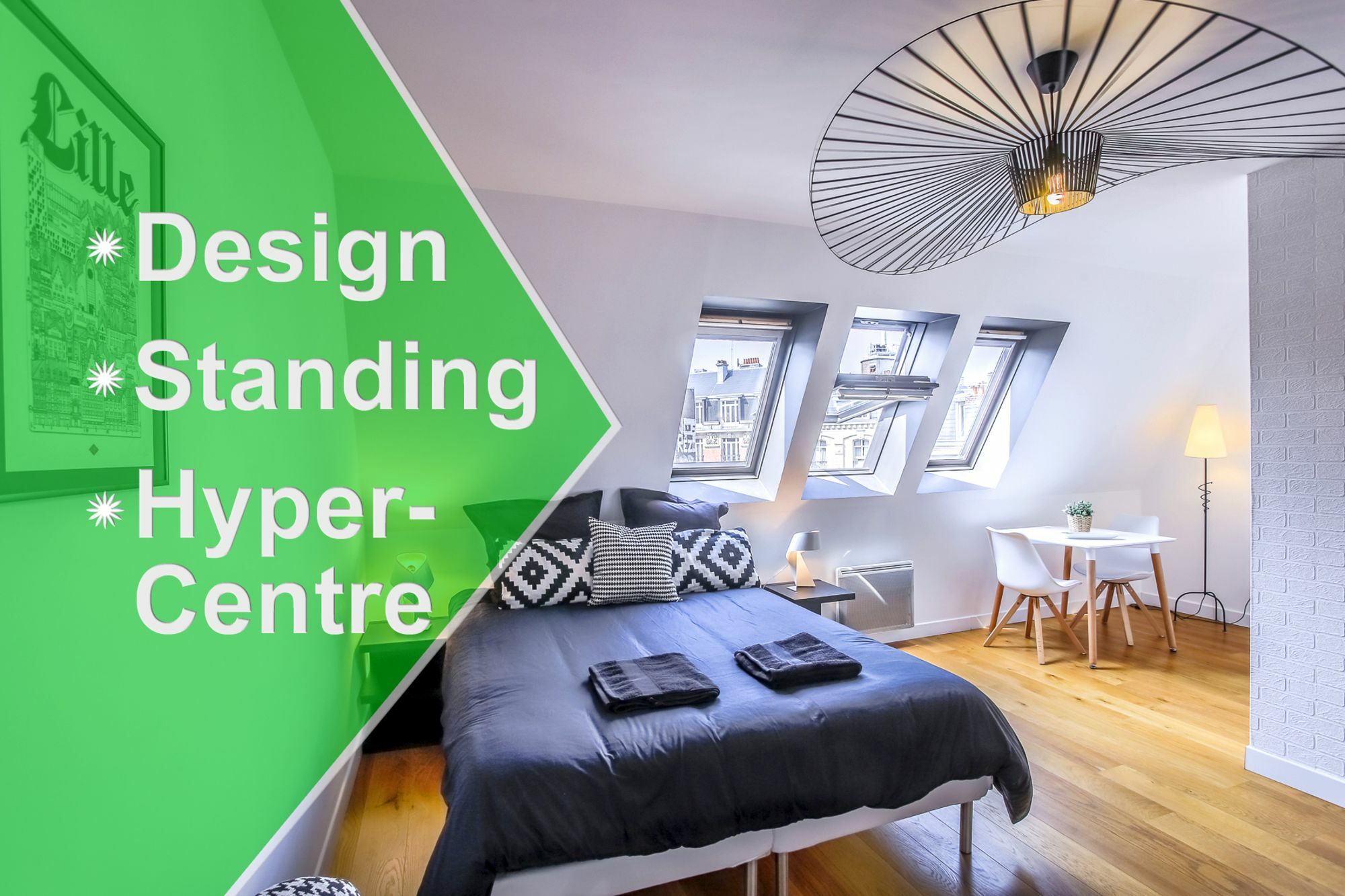 Appartement Design Hyper Centre Lille - Netflix Wifi Fibre - Parking Kültér fotó